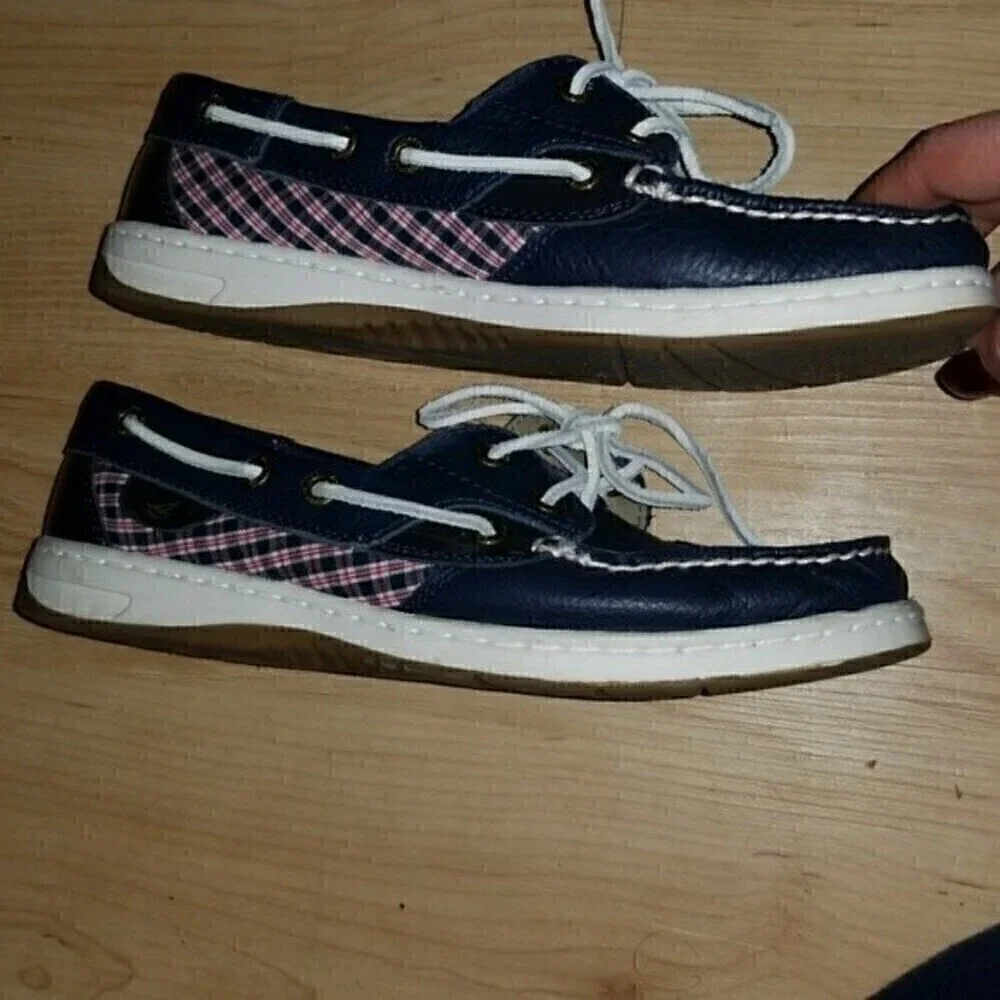 Sperry Plaid Boat Low Top Shoes Loafers